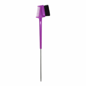 Edge Control Brush 3-IN-1 (Brush - Comb - Pintail) - Purple