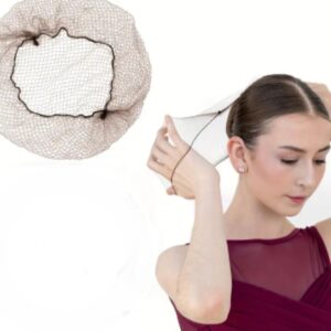 Women's Black Mesh Hair Nets - Set of 5 Pieces