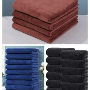 Ultra-Fine Super Absorbent Microfiber Salon/Barber Towels - Black, Blue & Coffee