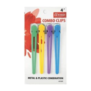 Annie (4 Pack) Section clips - plastic & aluminium metal