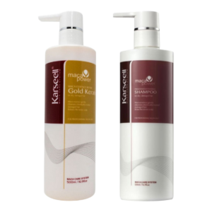 NEW! 500ml Karseell Gold Keratin Treatment plus 800ml Repair Shampoo Duo Pack