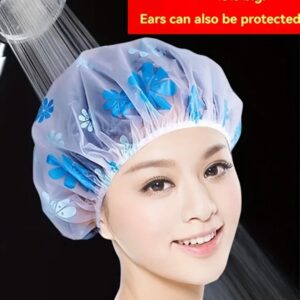 Reusable Vinyl Shower Caps (3 Pack)